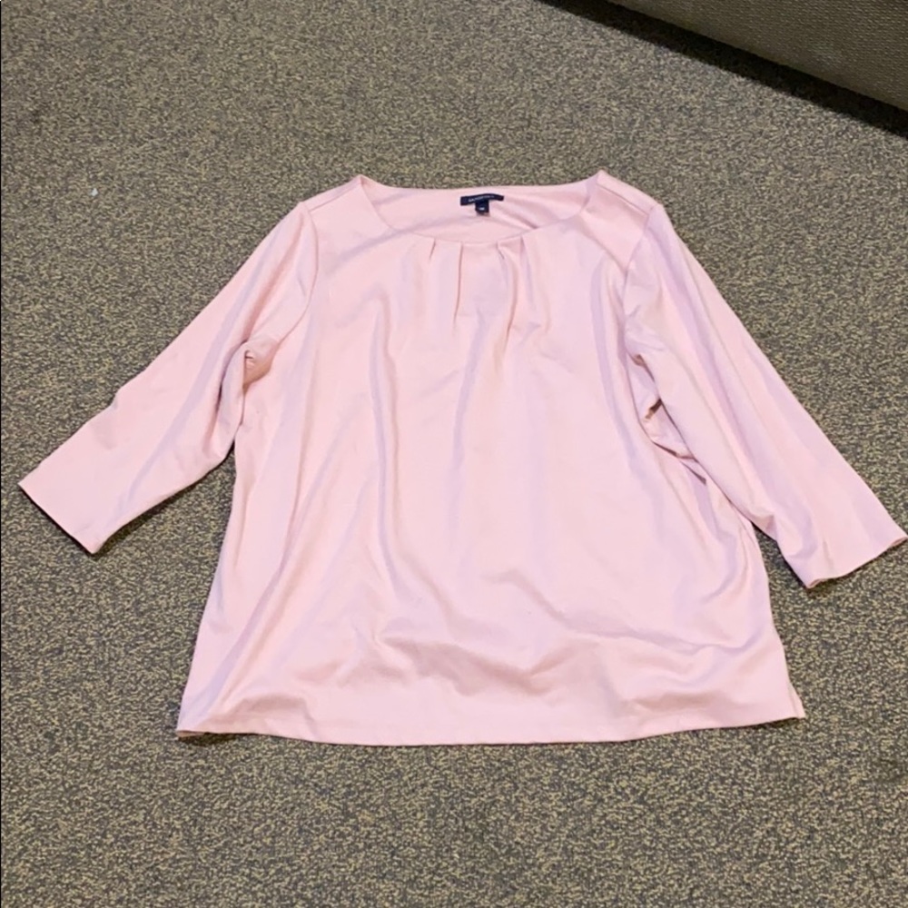 Lands’ End 1x (16W-18W) Light Pink Women’s Top